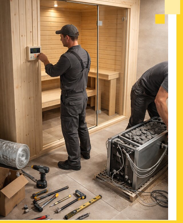 Поставка, установка и монтаж электрических саун в Каменке