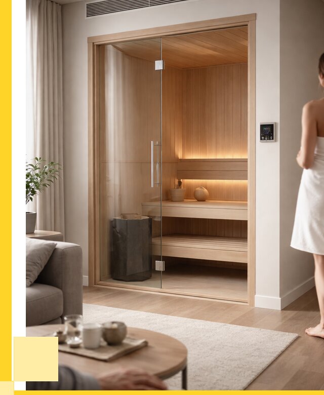 Сауна в квартире под ключ в Каменке от 121380 р. ЭриданКам