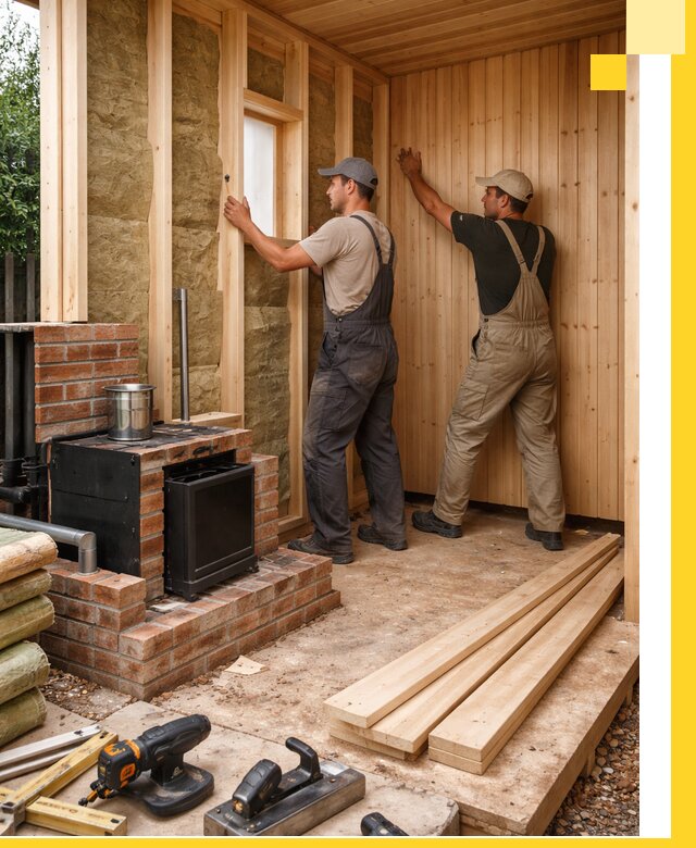 Строительство и установка дачных саун под ключ в Каменке