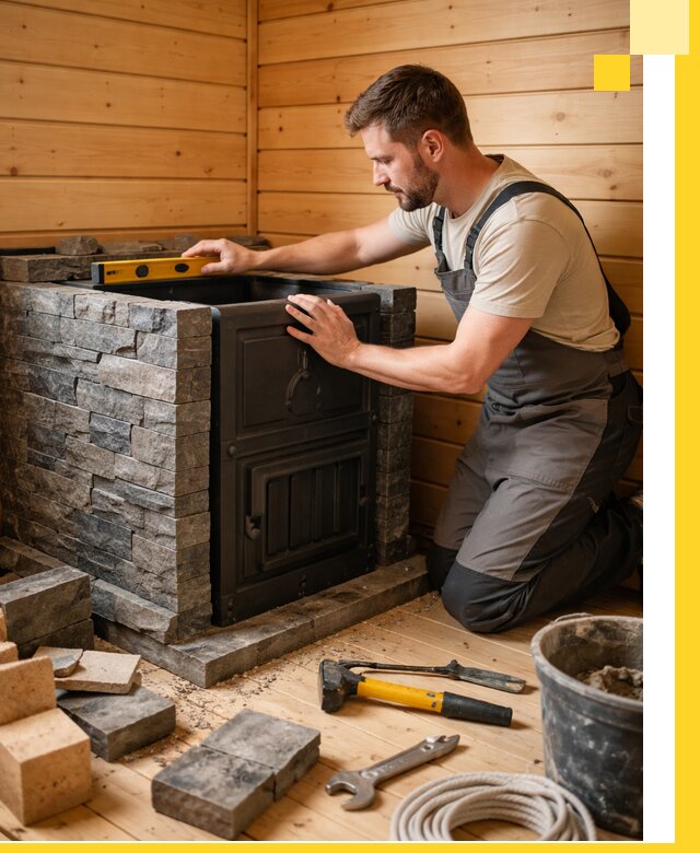 Производство и установка печей для саун под ключ в Каменке