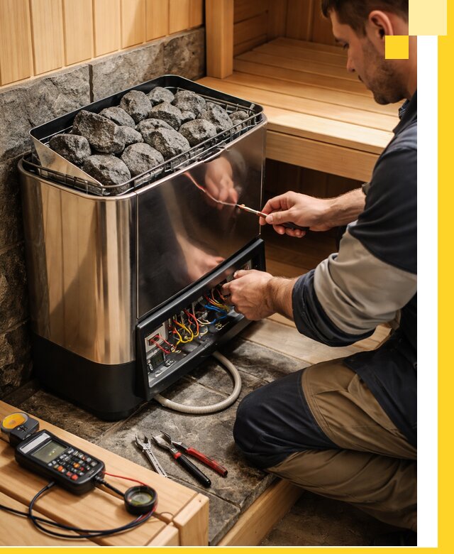 Продажа и установка электрокаменок для саун в Каменке