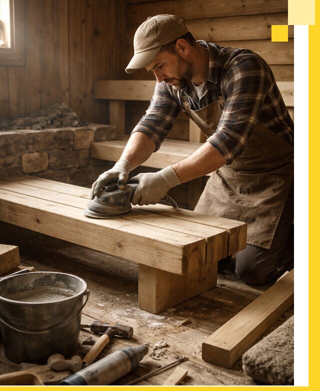 Ремонт бань под ключ в Каменке с гарантией качества и сроков