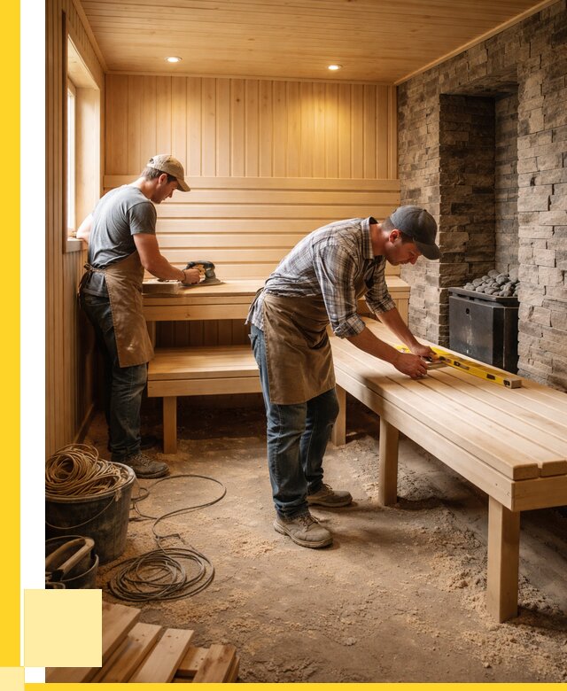 Отделка бани в Каменке: внутренняя отделка от 3035 р. | ЭриданКам