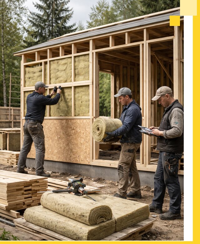 Проектирование и строительство каркасных бань в Каменке под ключ