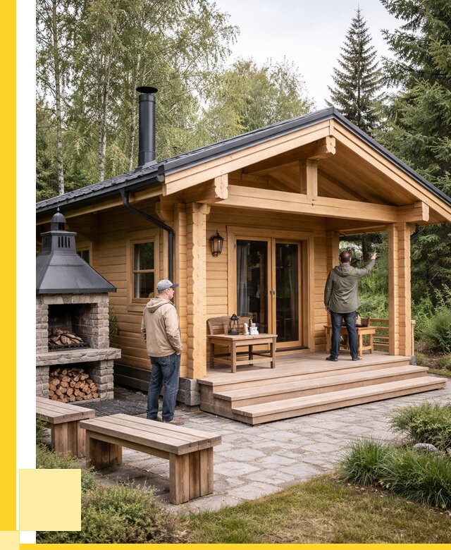 Деревянные бани под ключ в Каменке от 455175 р. | ЭриданКам