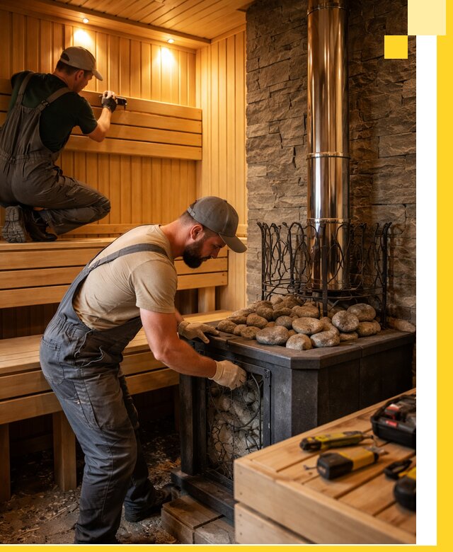 Комплексный дизайн бань, саун и зон отдыха в Каменке