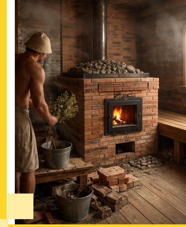 Кирпичные банные печи в Каменке от 91035 р. | ЭриданКам