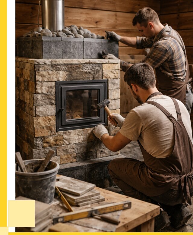 Облицовка банной печи в Каменке от 15173 р. | ЭриданКам