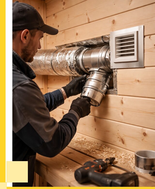 Монтаж вентиляции бани в Каменке от 12138 р. | ЭриданКам