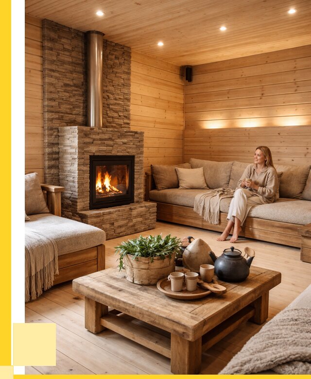 Проект бани с комнатой отдыха в Каменке от 35403 р. | ЭриданКам