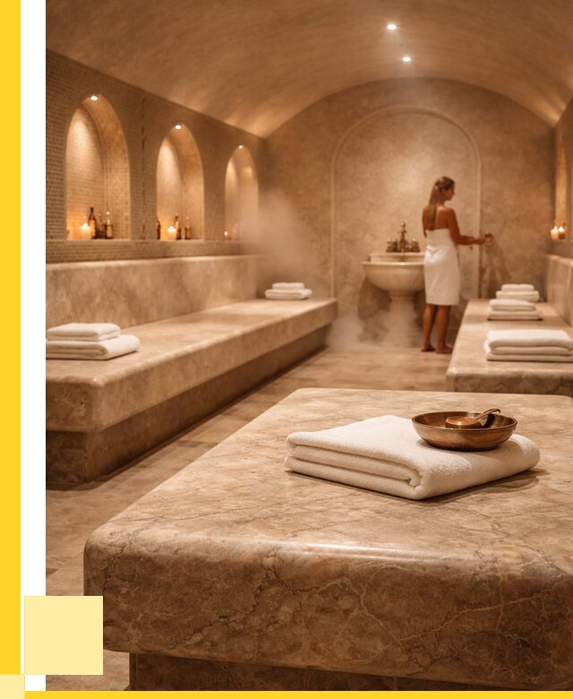 Лежаки для хамама в Каменке под ключ от 35403 р. | ЭриданКам