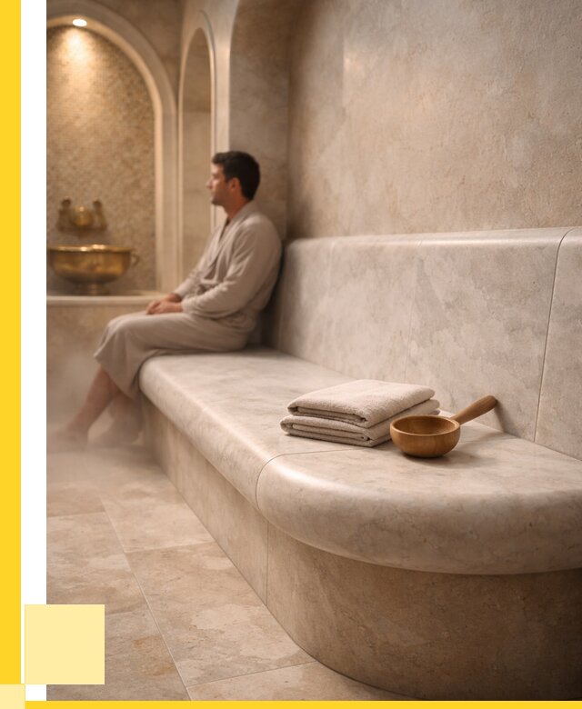 Сиденья для хамама в Каменке под ключ от 12138 р. | ЭриданКам