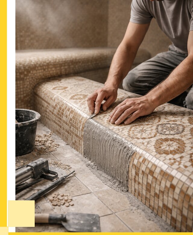 Плитка для хамама под ключ в Каменке от 3540 р. | ЭриданКам