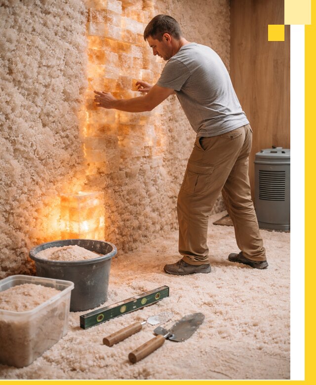 Проектирование и монтаж соляных комнат в Каменке под ключ